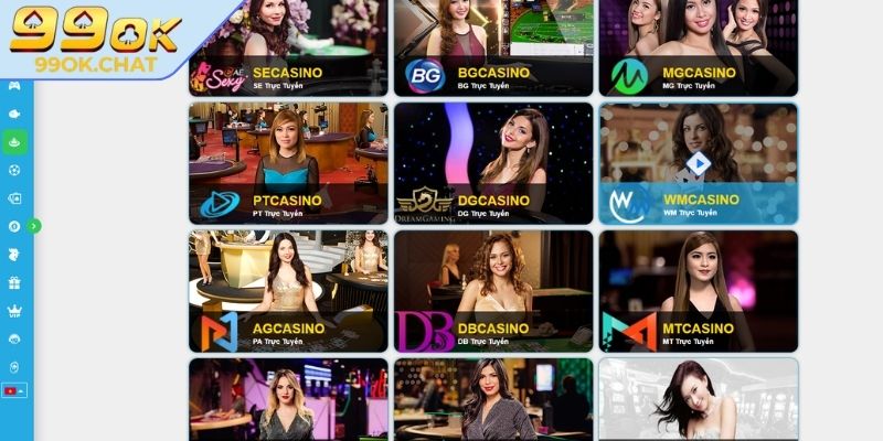 Khám phá sảnh WM Gaming 99OK
